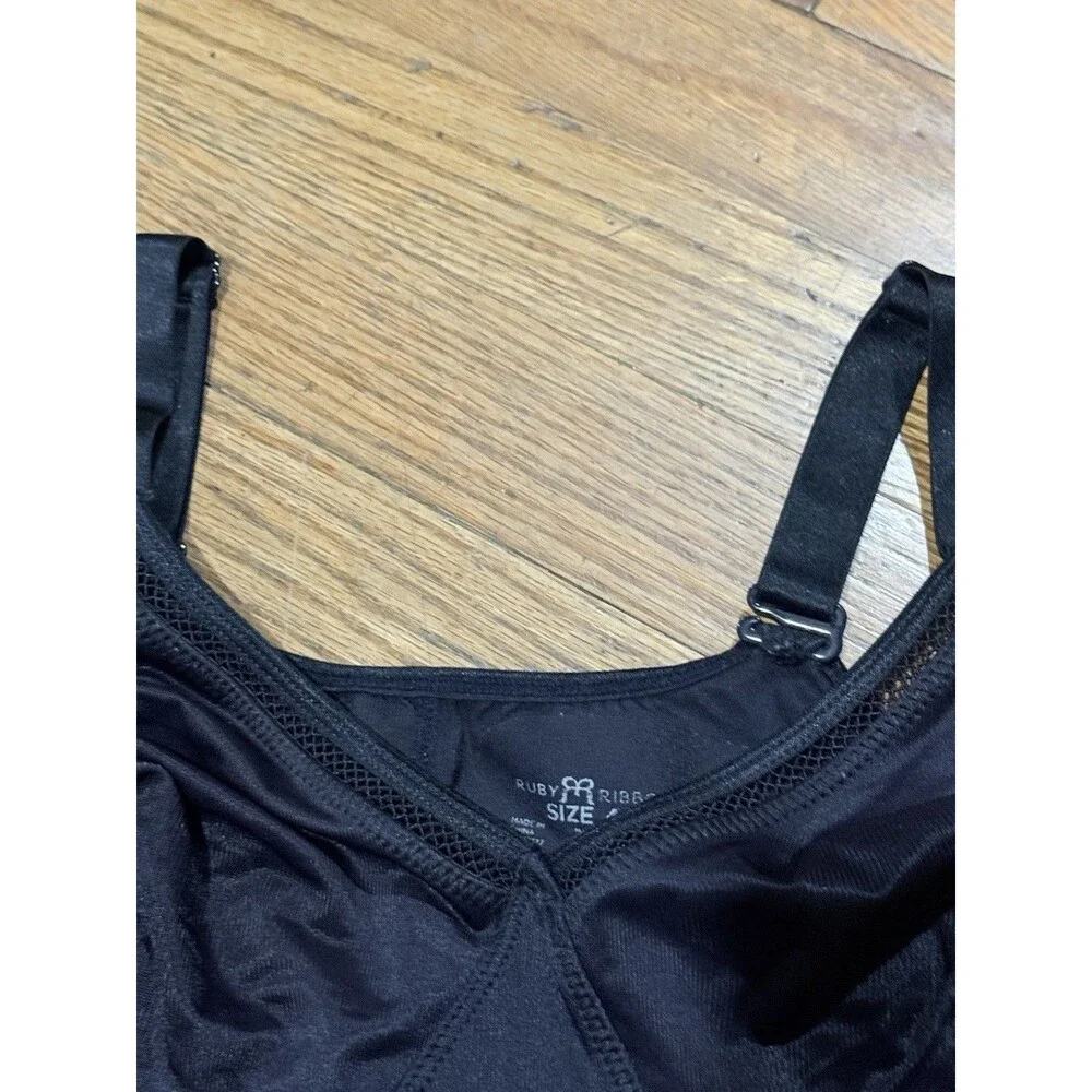 Ruby Ribbon nude lace light support cami Ultimate Cam Size 42